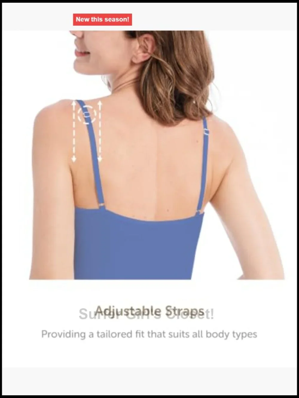 Slim-Fit Camisole 4-Pack Adjustable Spaghetti Strap Cotton Spandex
